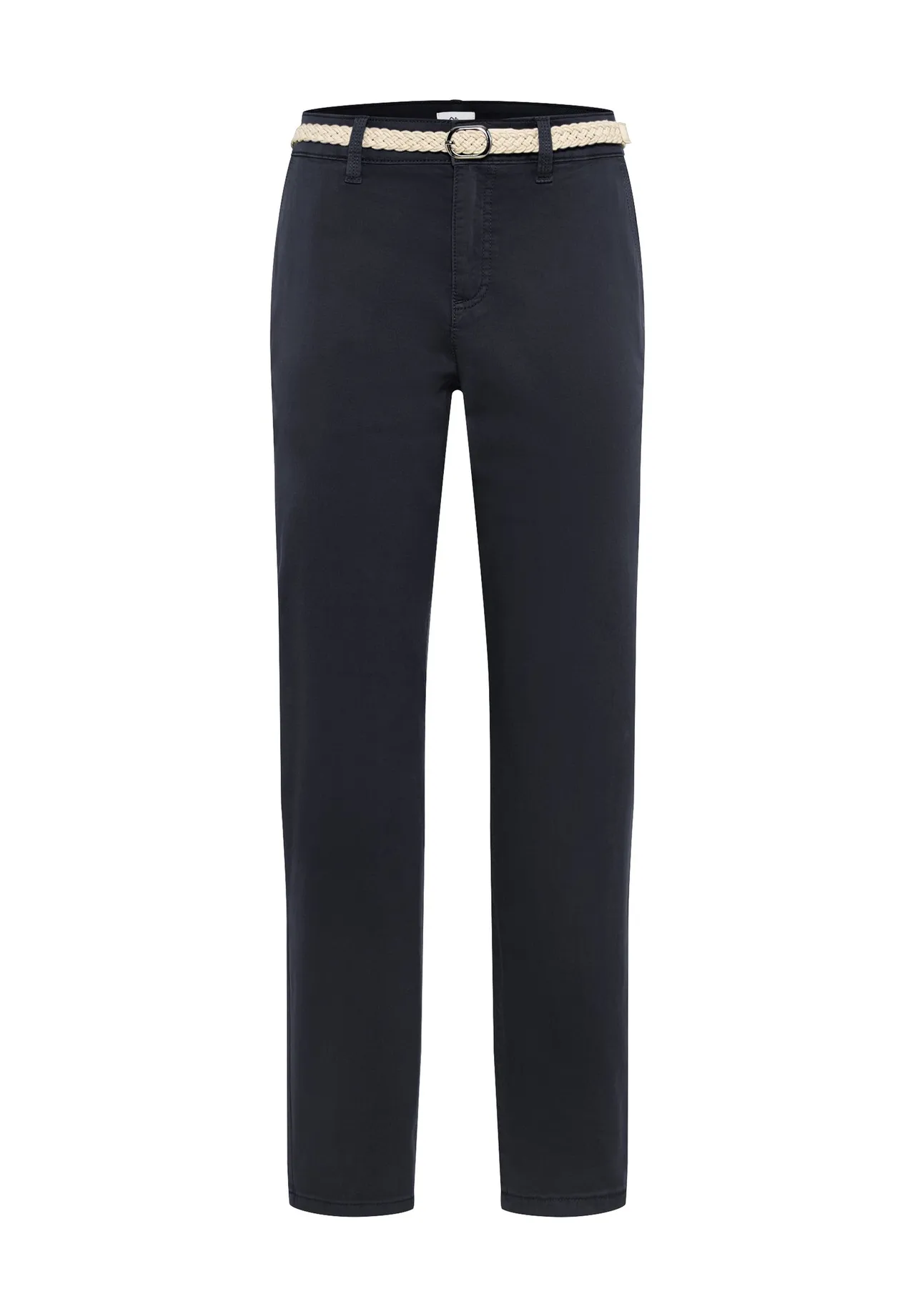 Slim-Fit Chino mit Flechtgürtel