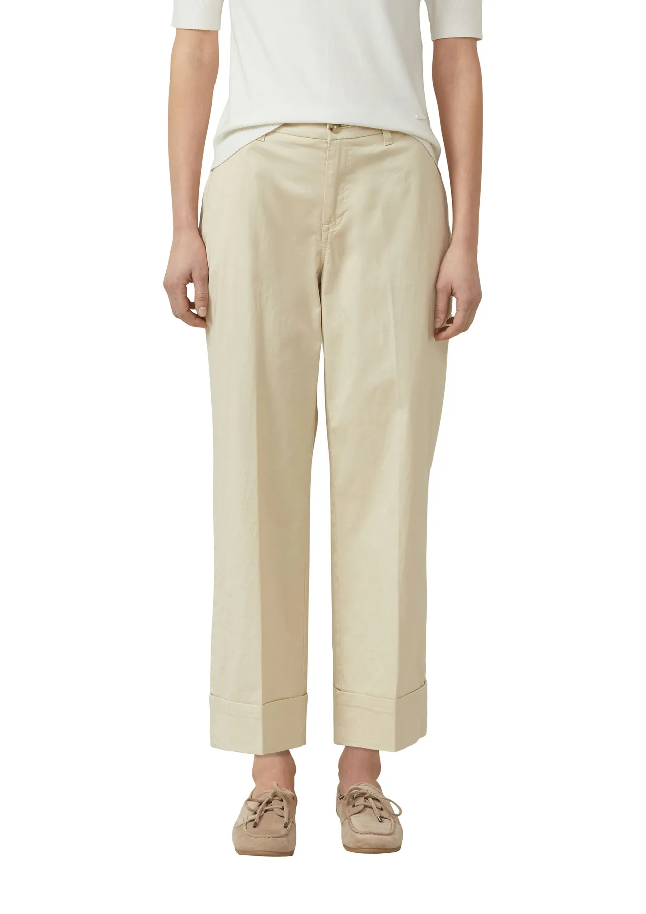 Culotte mit scharfer Bügelfalte