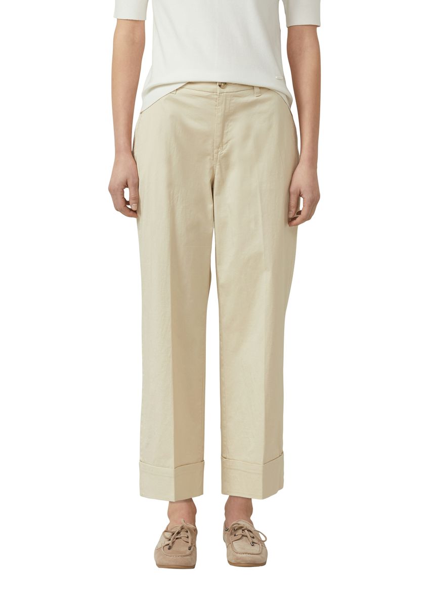 Culotte mit scharfer Bügelfalte
