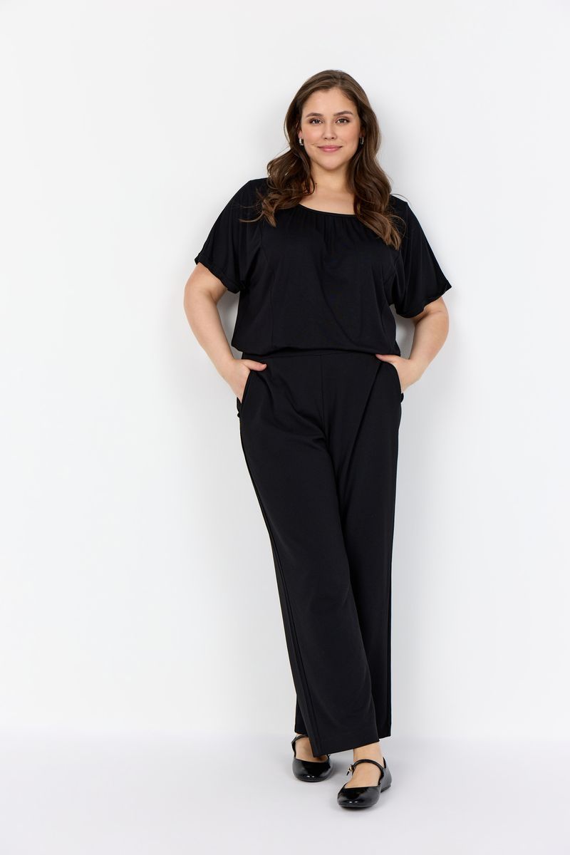Minimalistische Schlupfhose mit weitem Bein