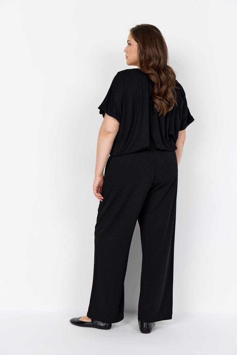 Minimalistische Schlupfhose mit weitem Bein