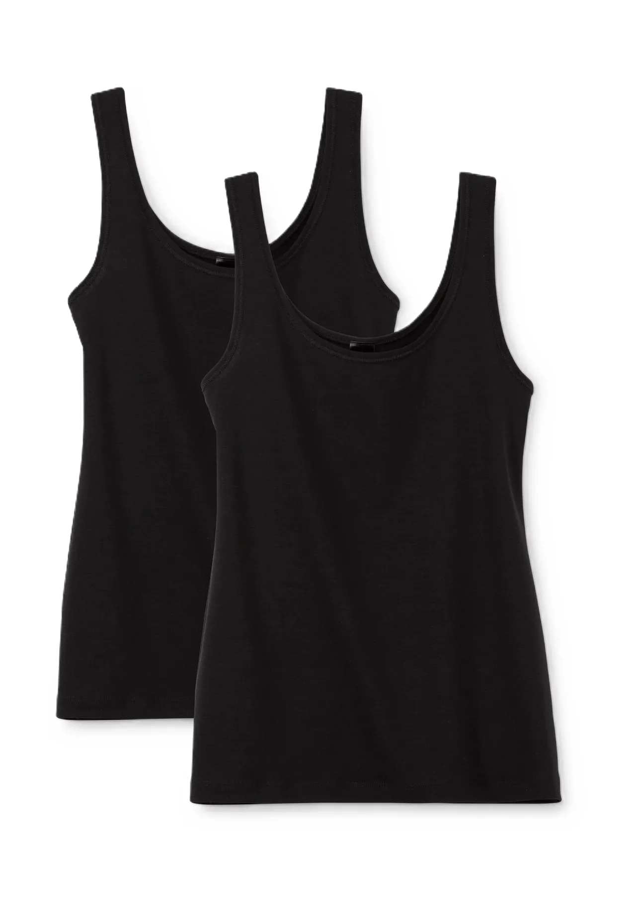 Essentielles Baumwoll-Tanktop mit U-Ausschnitt