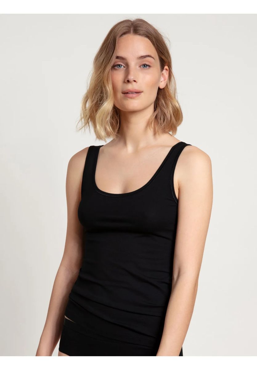 Essentielles Baumwoll-Tanktop mit U-Ausschnitt