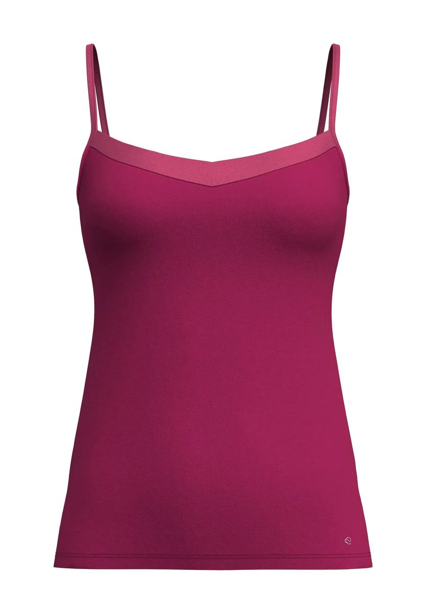 Elegantes Top mit Satin-Besatz