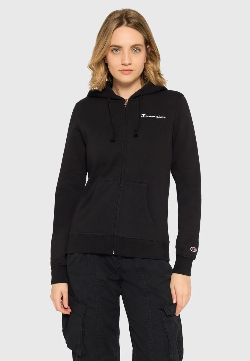 Zip-Hoodie mit Logo-Schriftzug