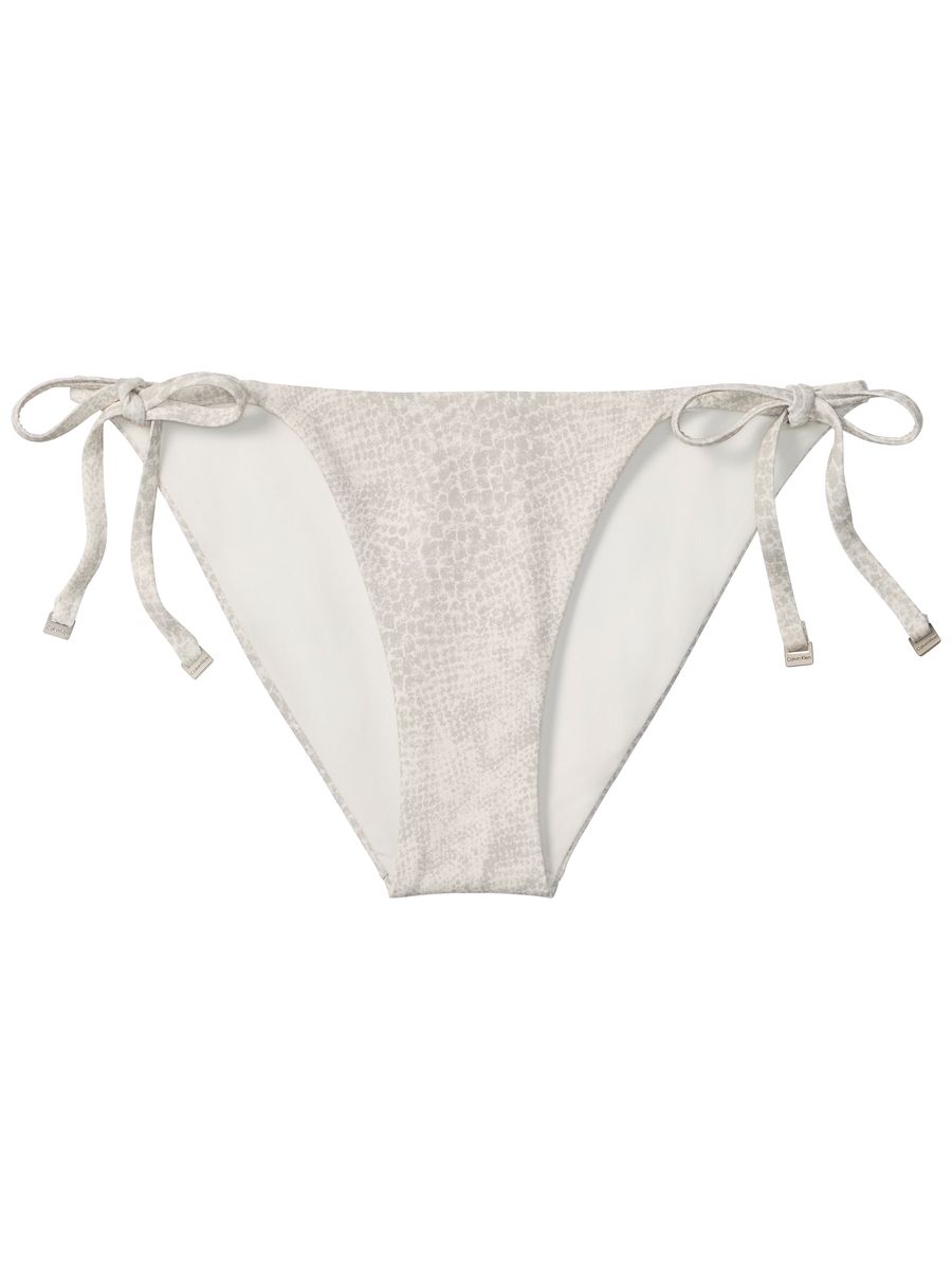 Bikinihose mit Schlangenmuster und Schnürung