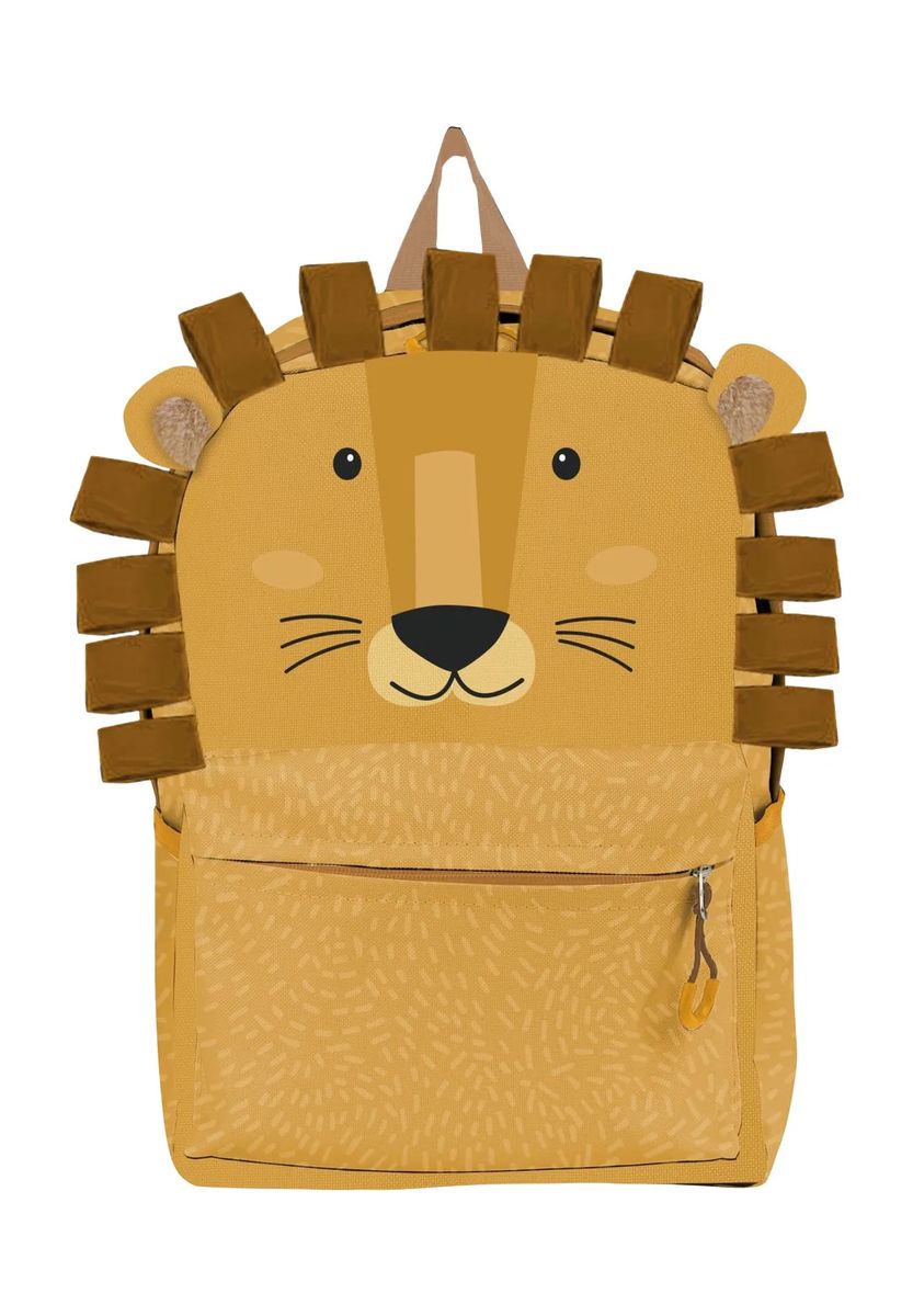 Kinderrucksack mit Löwengesicht-Motiv