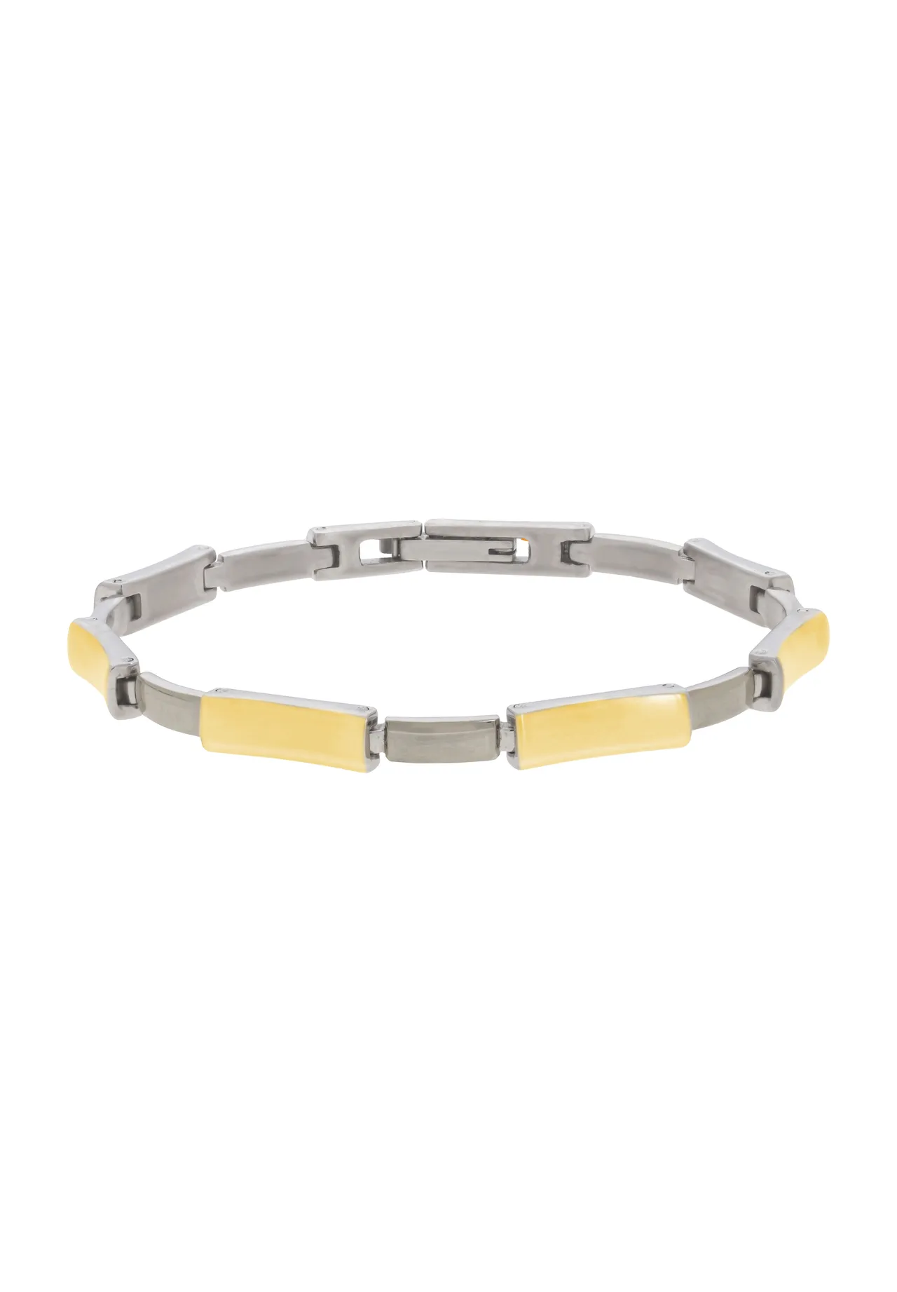 Modernes Bicolor Titan-Gliederarmband