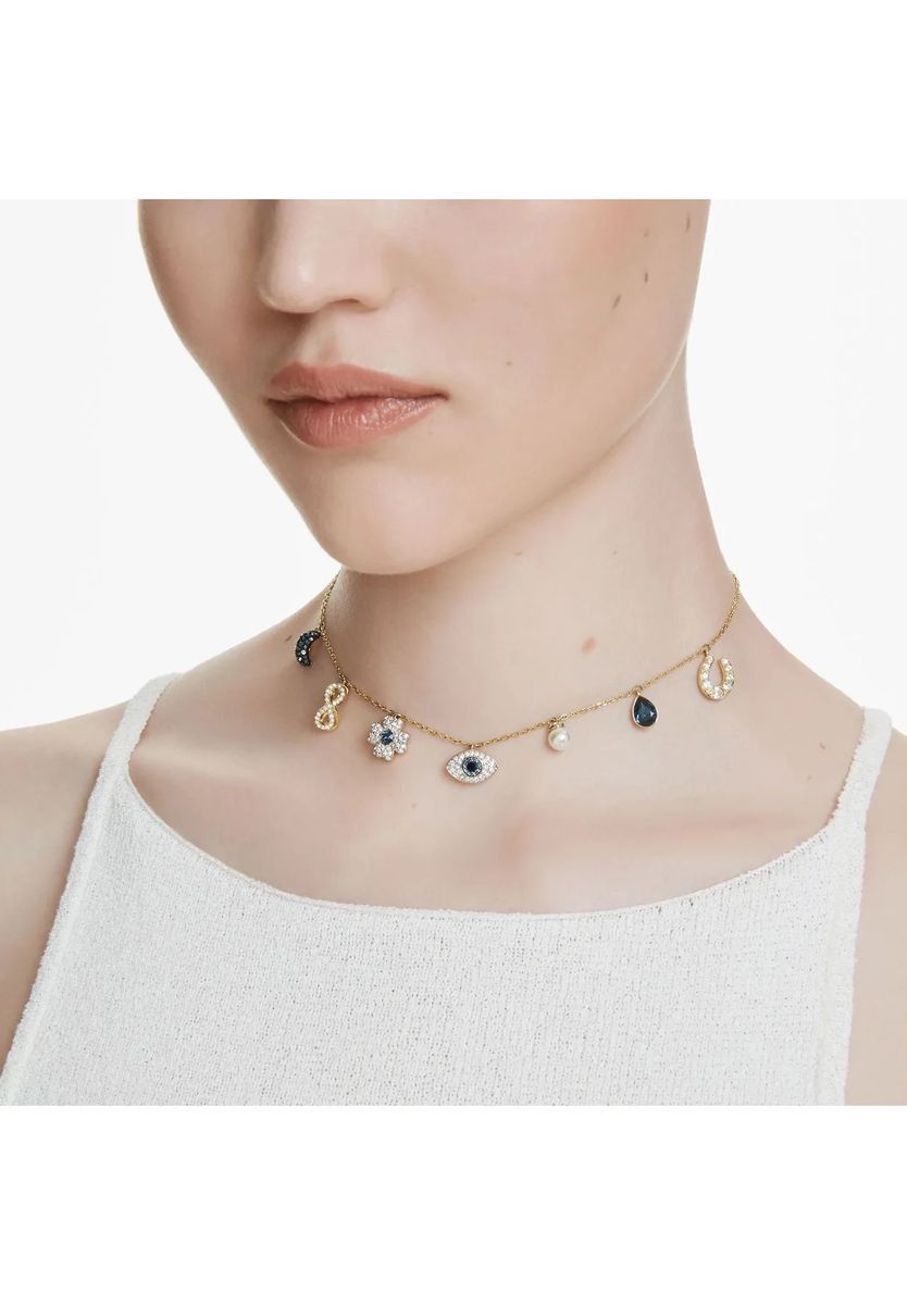 Symbolischer Multi-Charm Kristall Choker