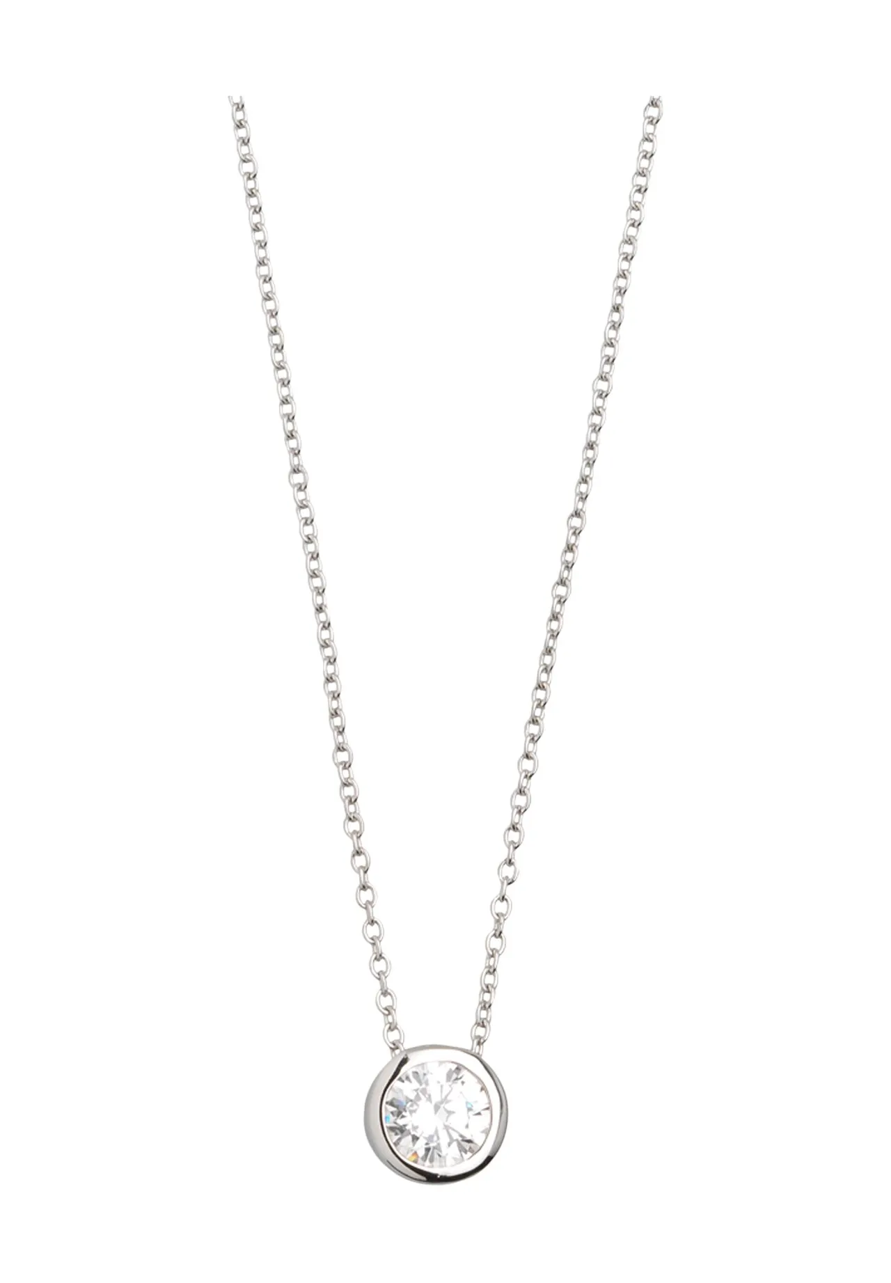 Minimalistische Kette mit Solitär-Anhänger