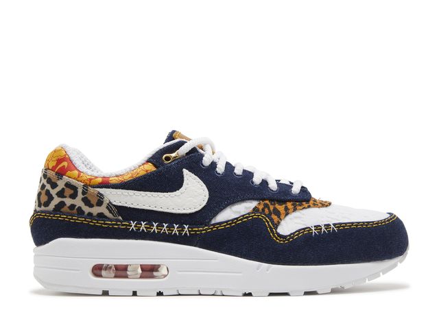 Denim und Leopardenmuster Sneaker