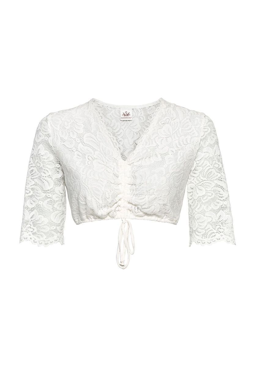Filigrane Dirndlbluse aus Spitze