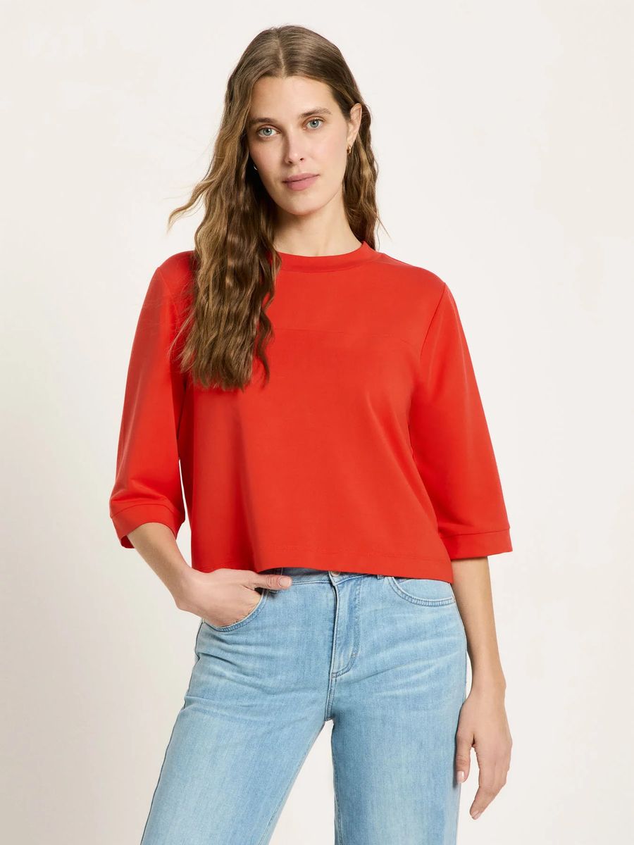 Minimalistisches Tencel-Boxy-Top