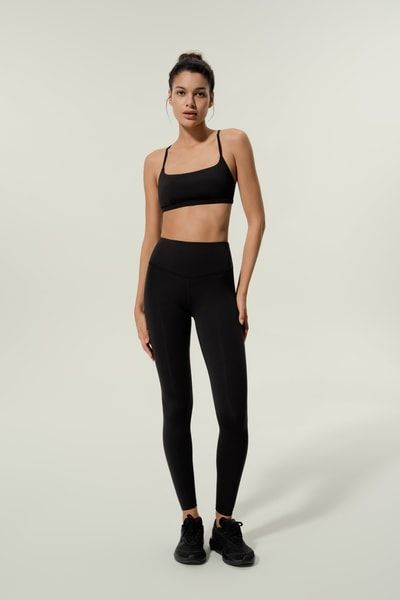High-Rise Leggings aus Seidenmischung