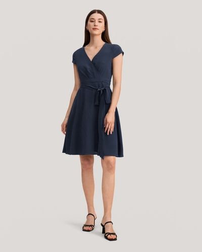 Elegantes Wickelkleid aus Seide