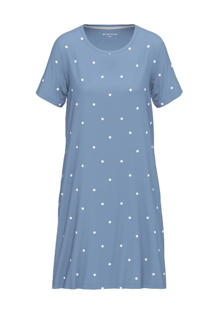 Kurzarm-Schlafshirt mit Polka Dots