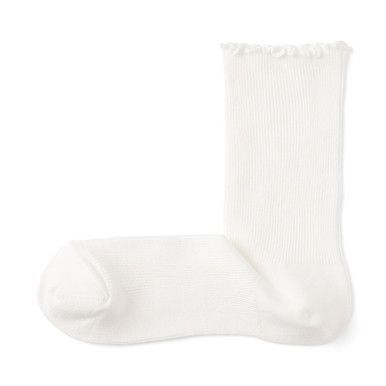 Rechtwinklige Ripp-Socken aus Modal