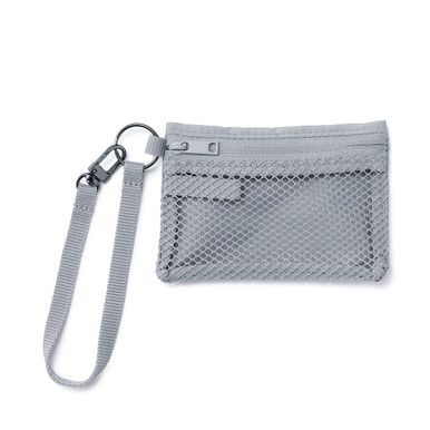 Minimalistischer Mesh-Kartenhalter mit Schlaufe