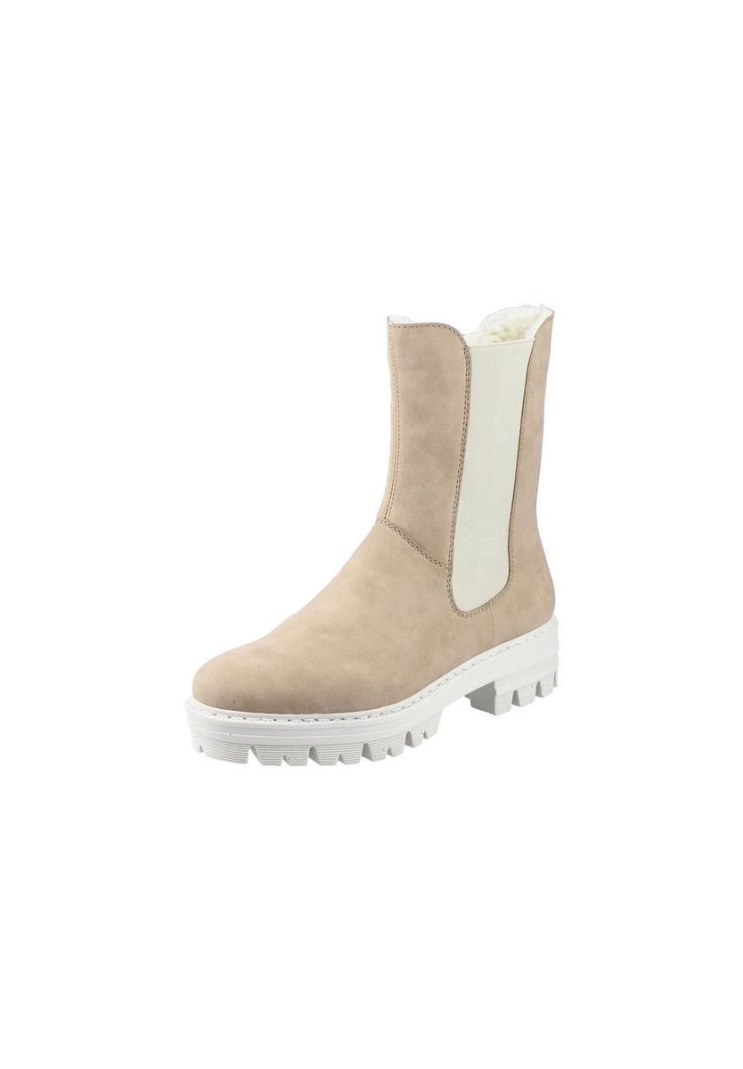 Chelsea-Boots mit Plateausohle und Warmfutter
