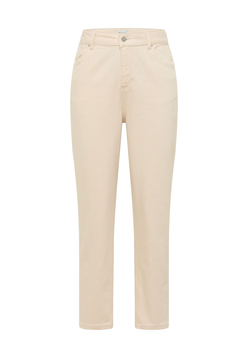 Hochgeschnittene Tapered-Fit Jeans