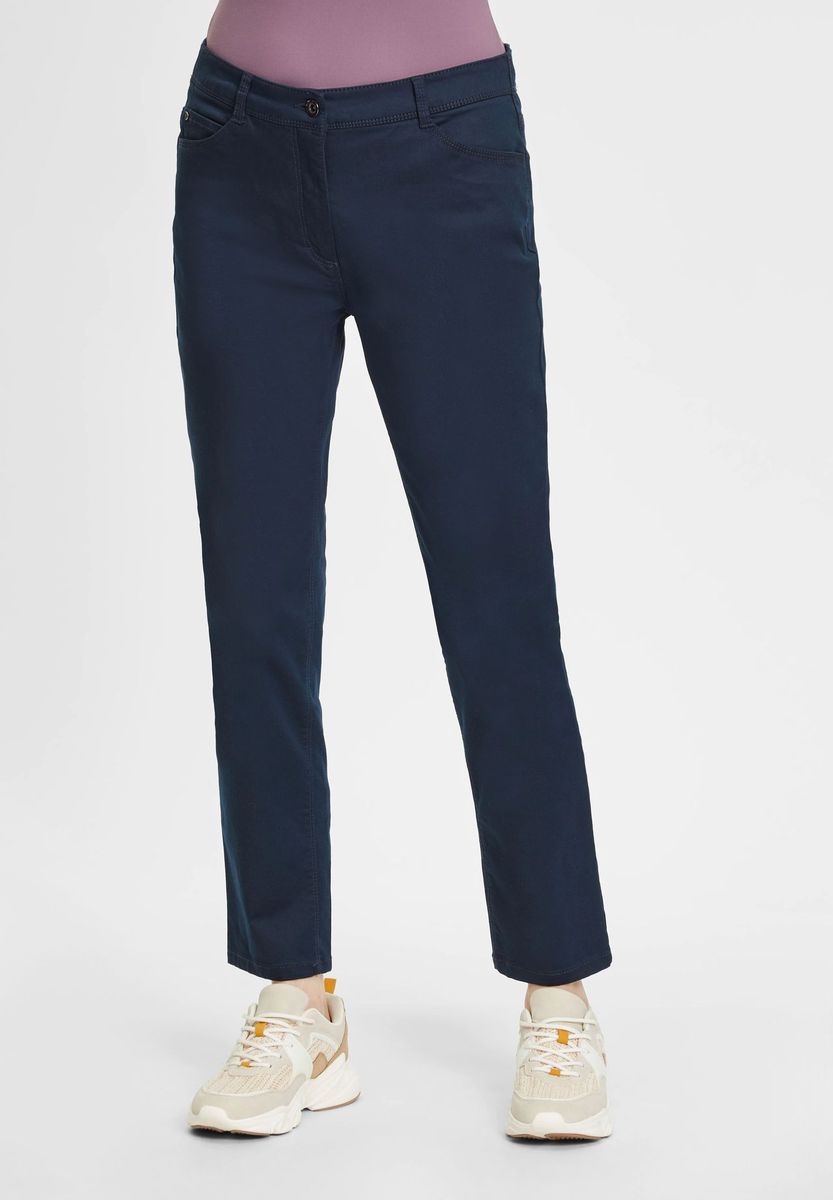 Superstretch Stoffhose mit geradem Bein
