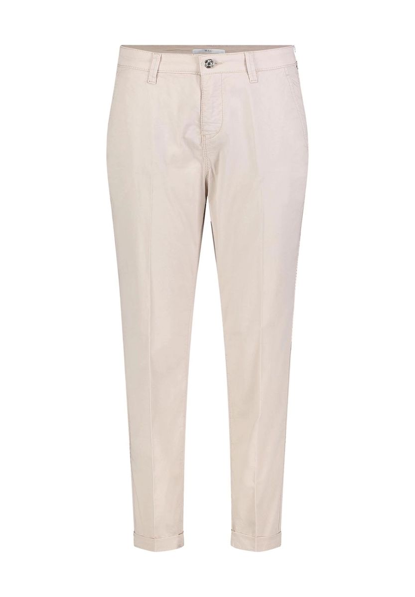 Schmal geschnittene verkürzte Gabardine-Chinos