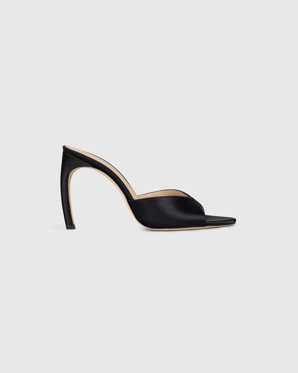 Harlow Mules mit skulpturalem Absatz
