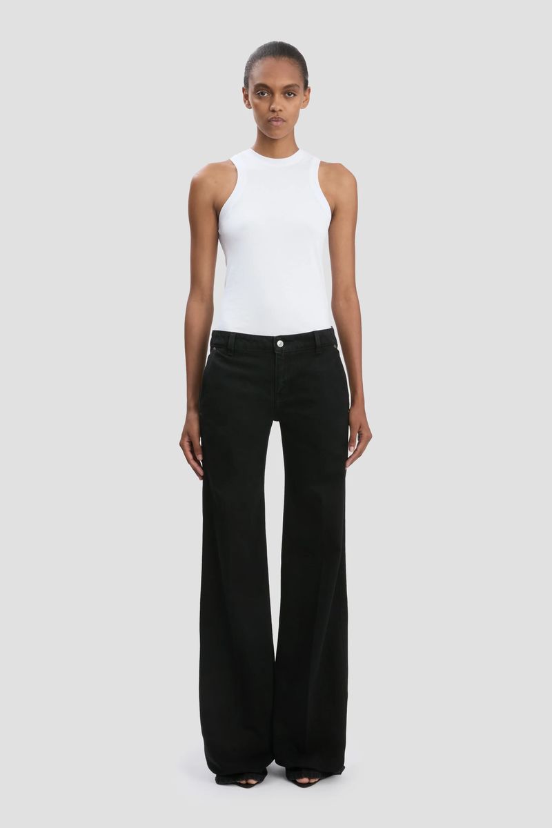 Weit geschnittene Low-Rise Jeans
