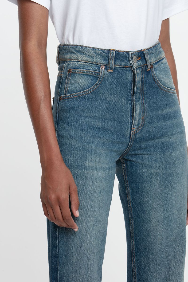 Julia High-Waist-Jeans mit geradem Bein