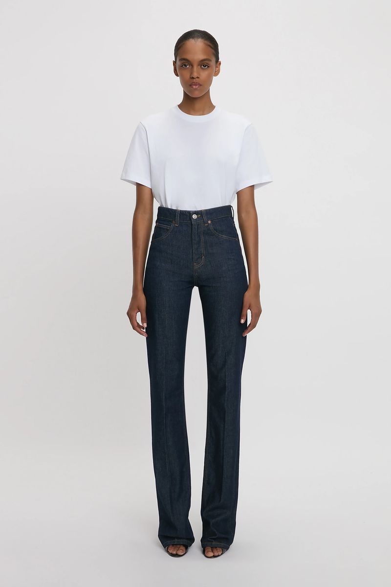 Julia High-Waist Straight-Jeans