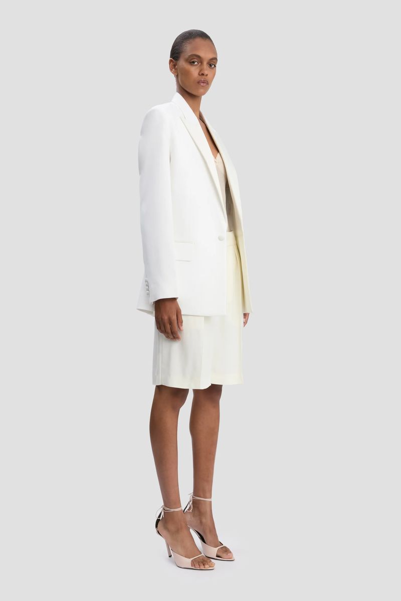 Oversized Blazer aus Twill