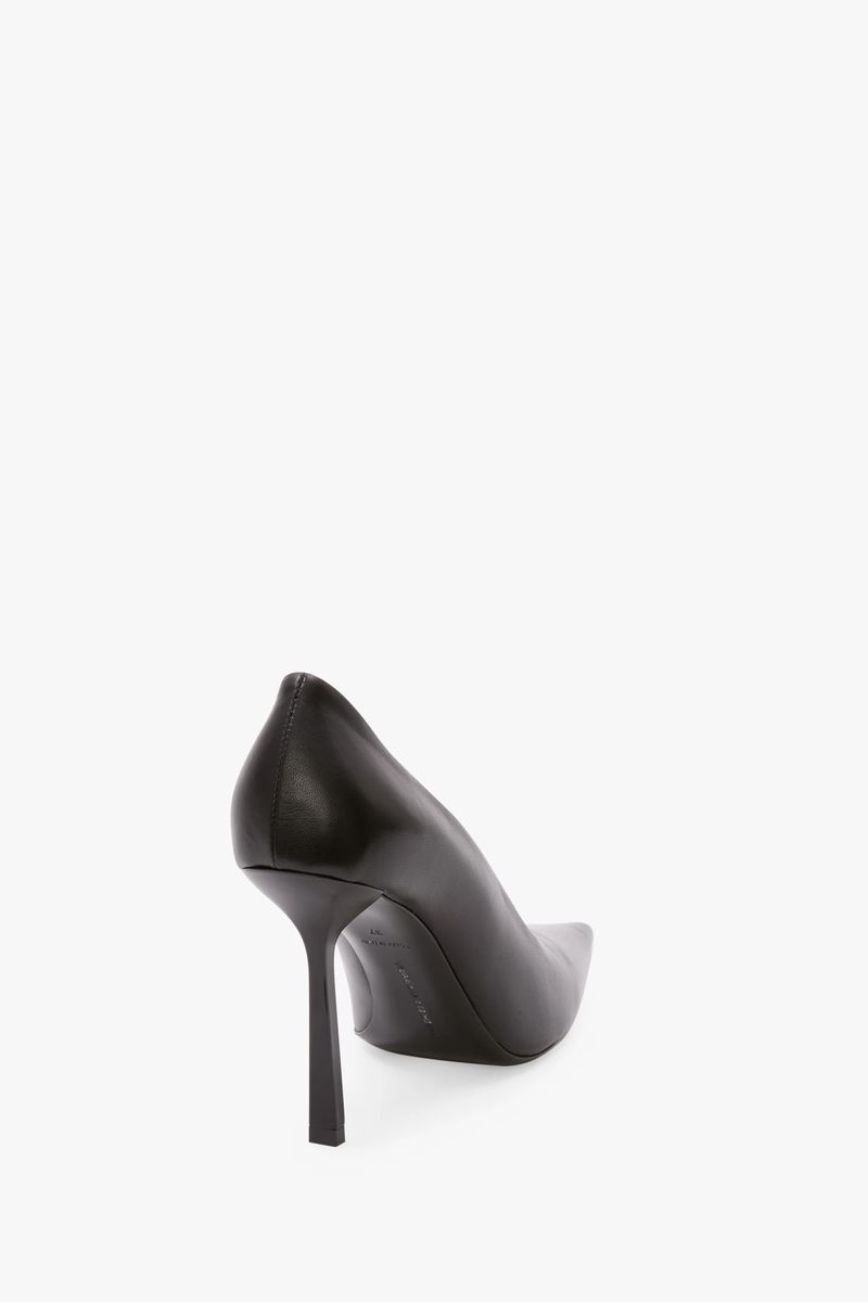 Spitze Stiletto-Pumps aus Leder