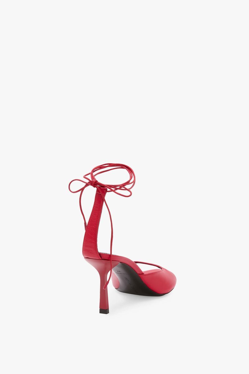 Riemchen-Stilettos mit mandelförmiger Zehenpartie
