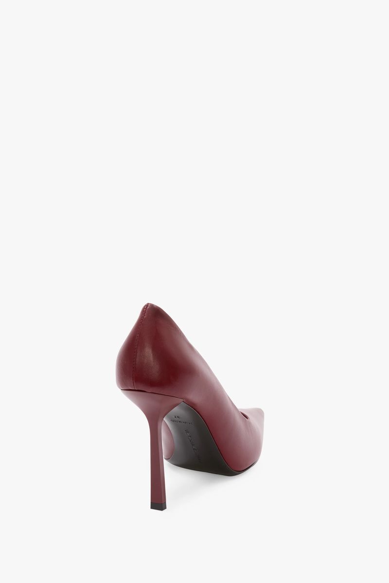 Spitze Stiletto-Pumps aus Leder