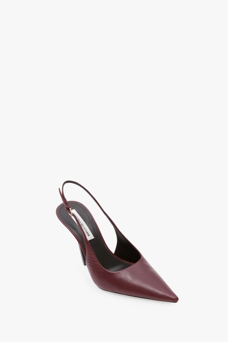 Elegante spitze Slingback-Pumps