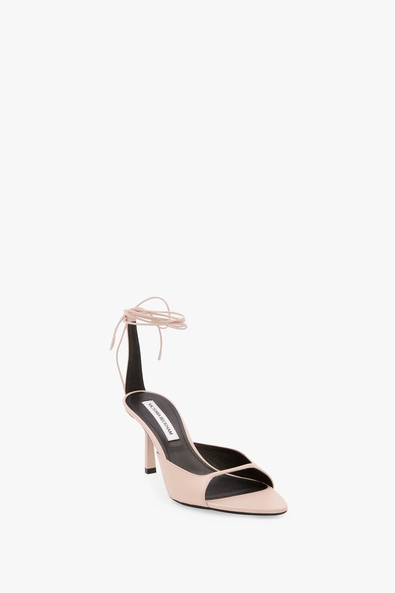 Elegante Stiletto-Sandalen mit Knöchelschnürung