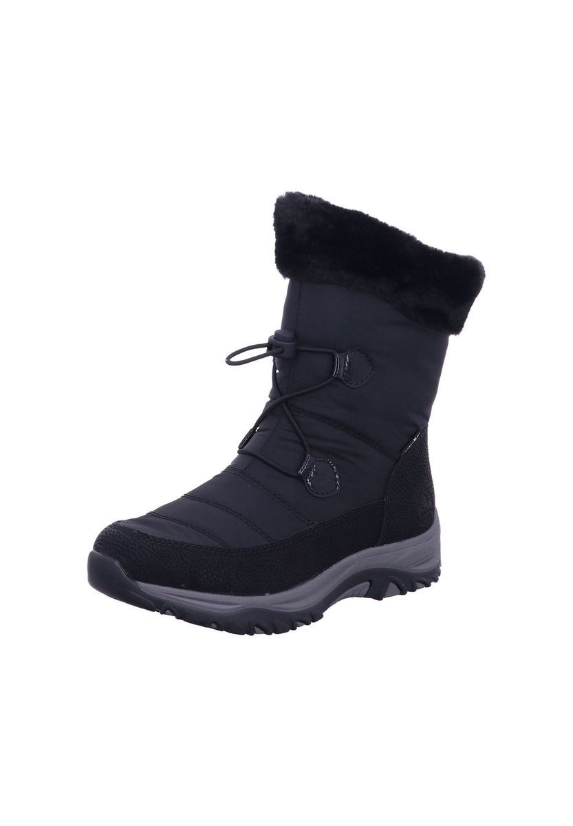 Gesteppte Winterstiefel mit Webpelz