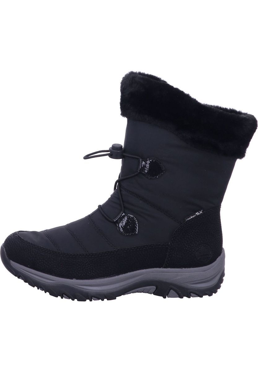 Gesteppte Winterstiefel mit Webpelz