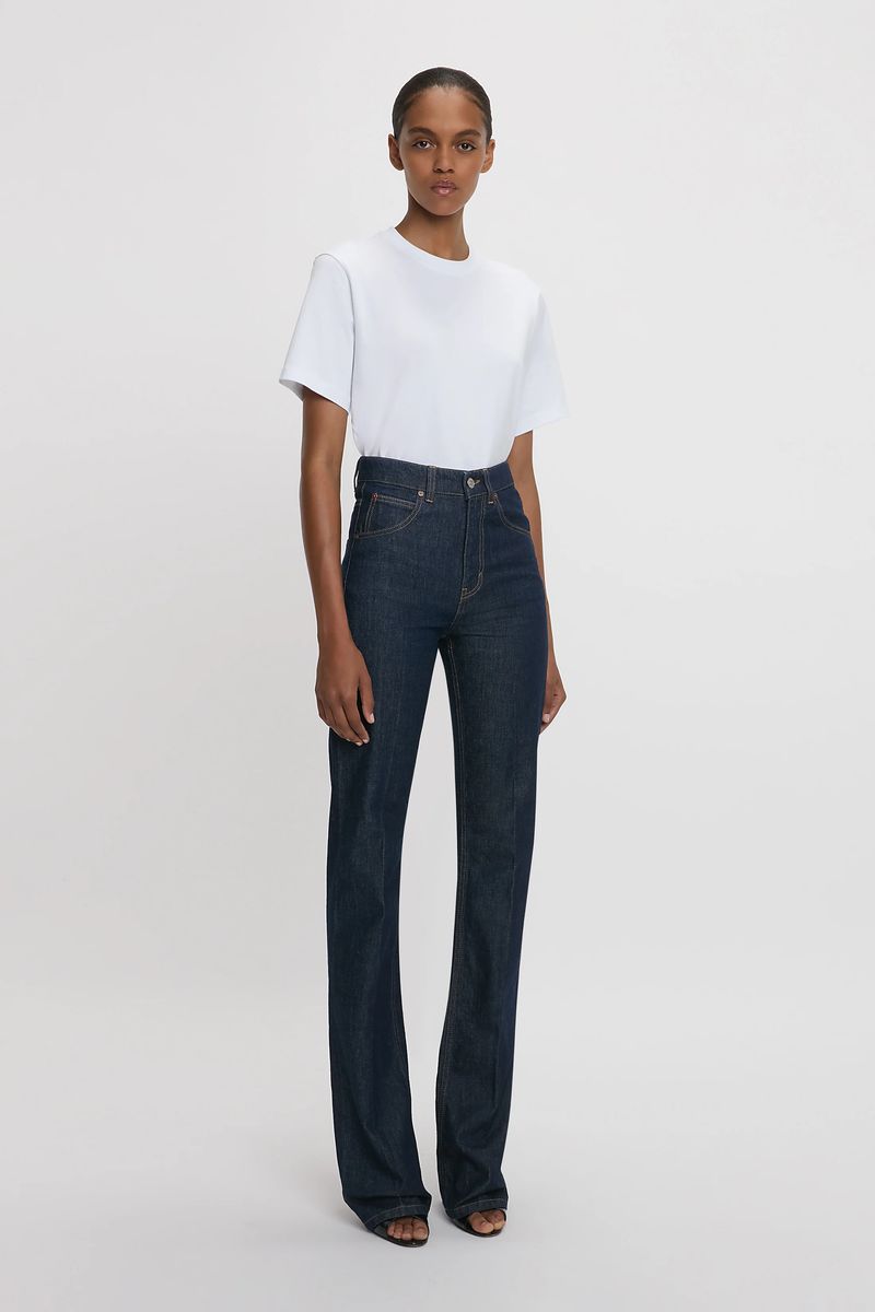 Julia High-Waist Jeans mit geradem Bein
