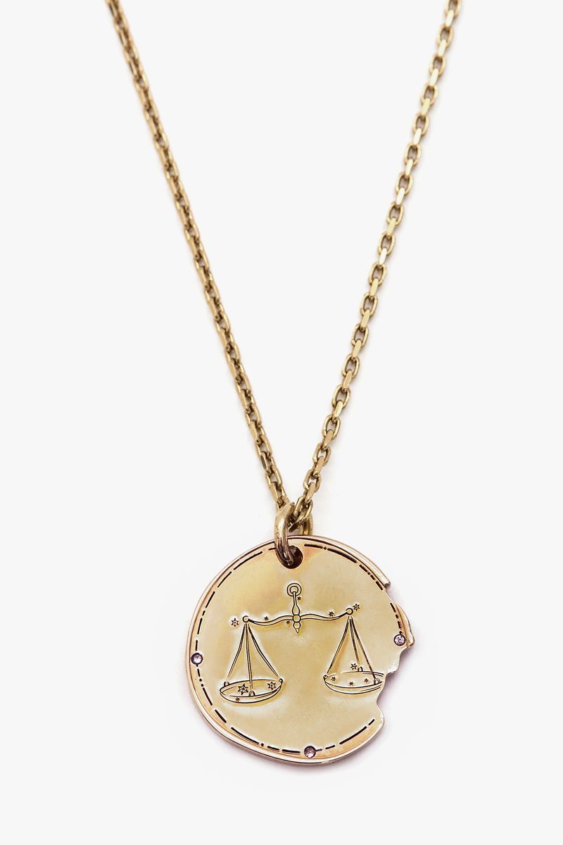 Libra Sternzeichen Münz-Halskette