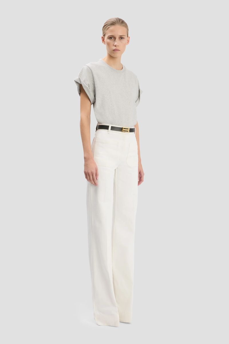 High-Waist Jeans mit weitem Bein