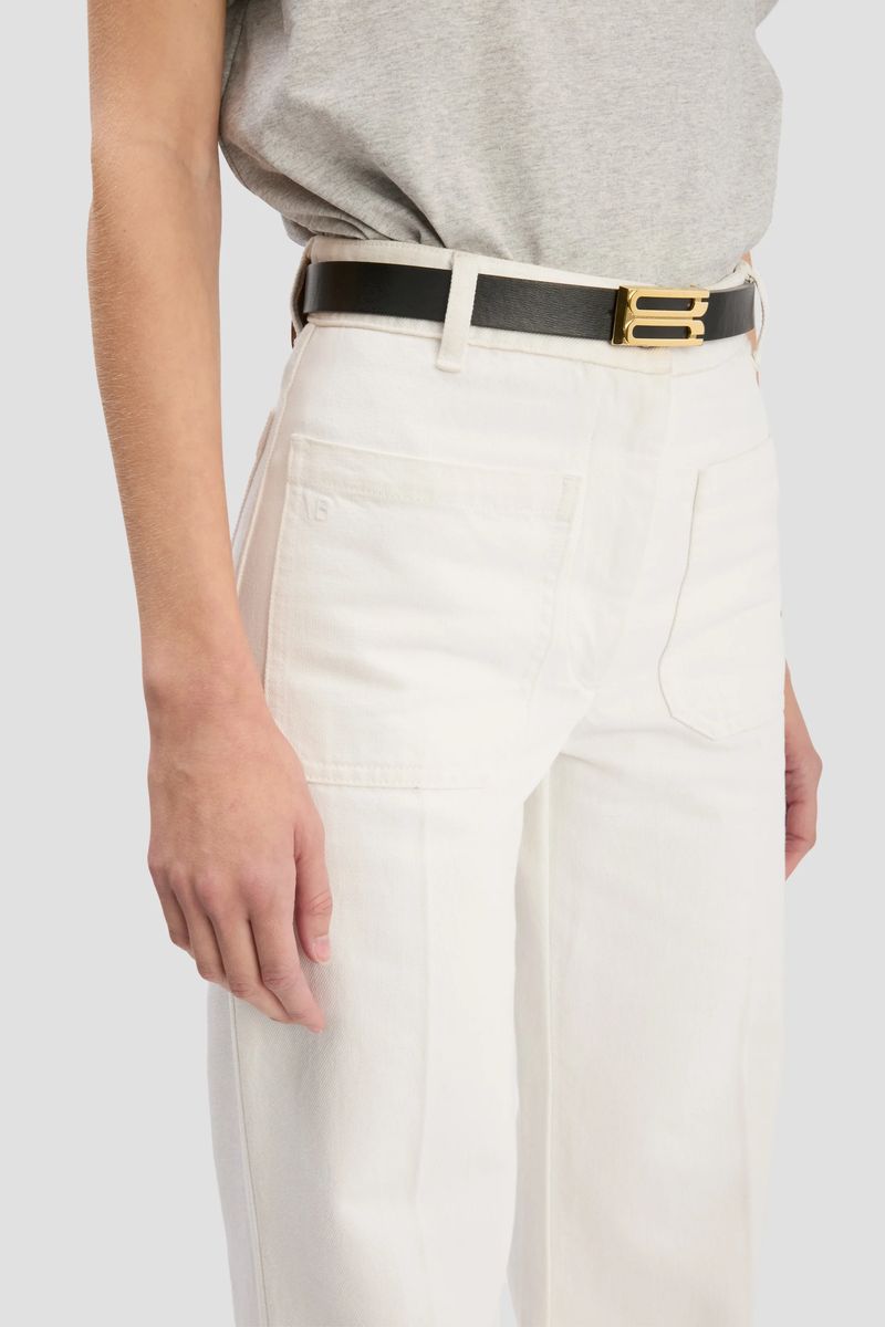 High-Waist Jeans mit weitem Bein