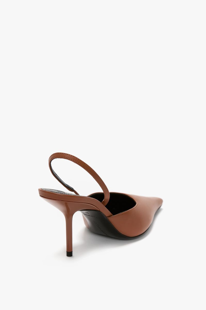 Slingback-Pumps mit spitzer Kappe