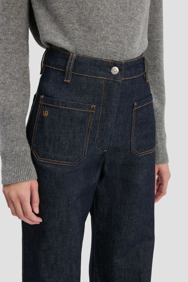 Alina Hochtaillierte Jeans mit weitem Bein