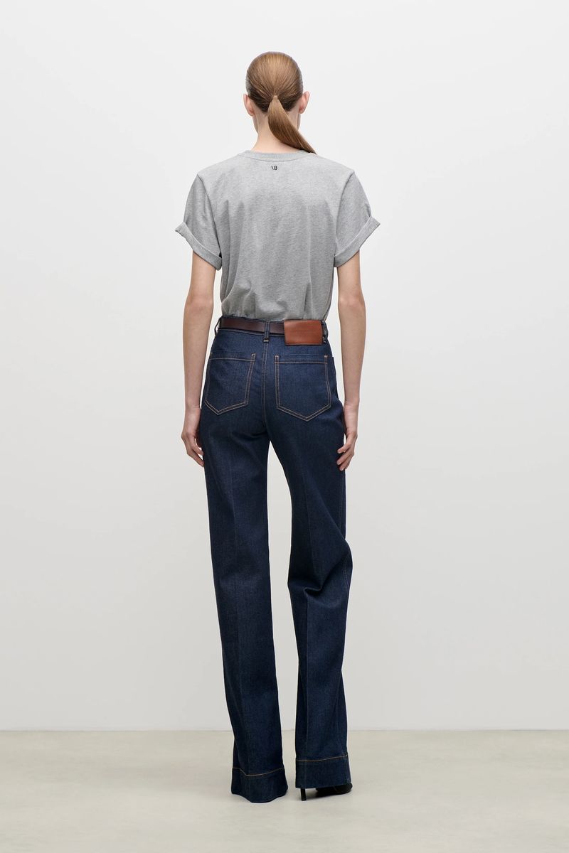 Alina Hochtaillierte Jeans mit weitem Bein