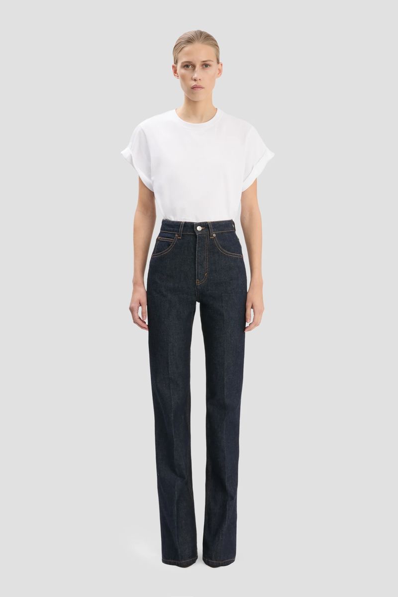 Julia Straight-Leg-Denim mit hoher Taille