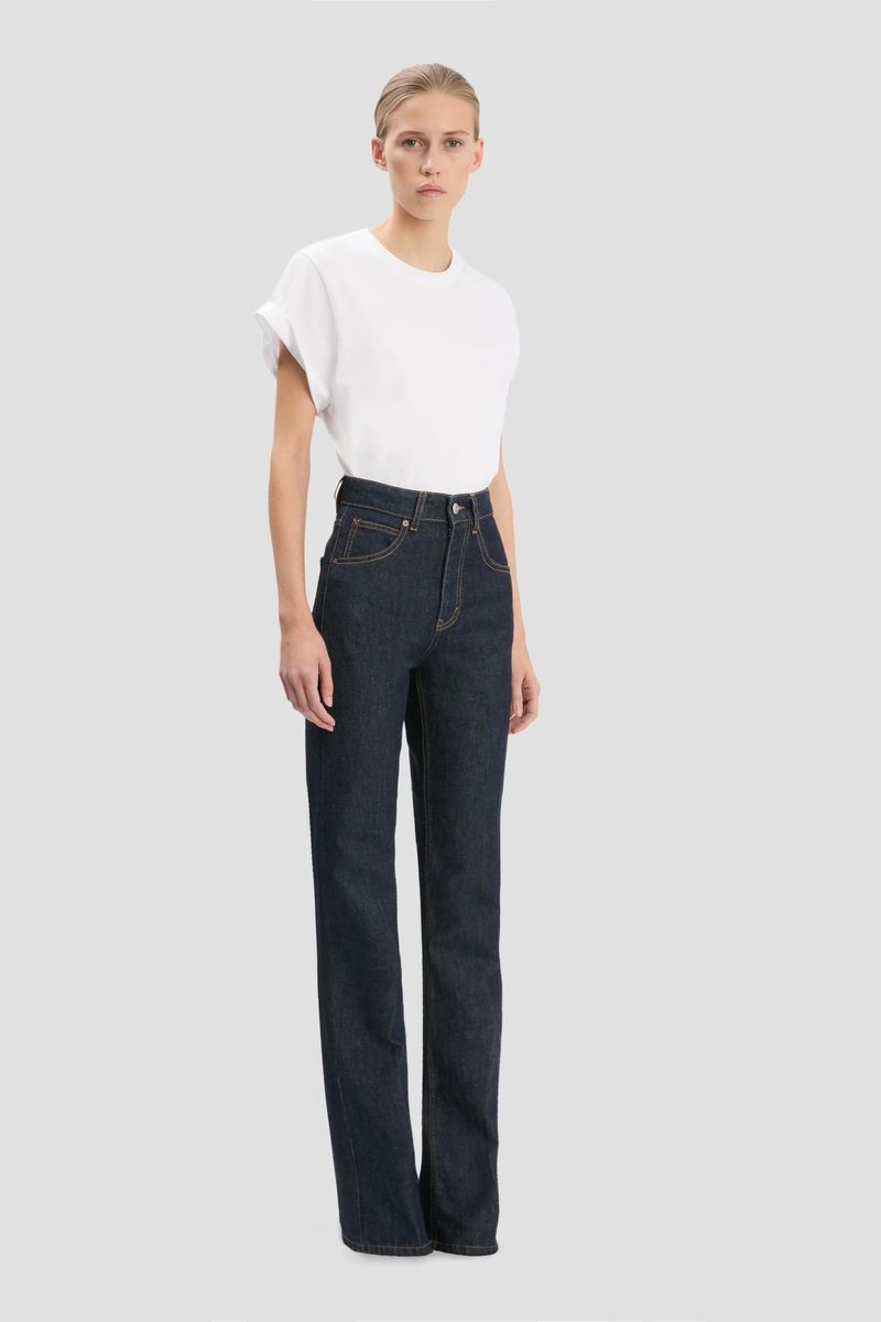 Julia Straight-Leg-Denim mit hoher Taille