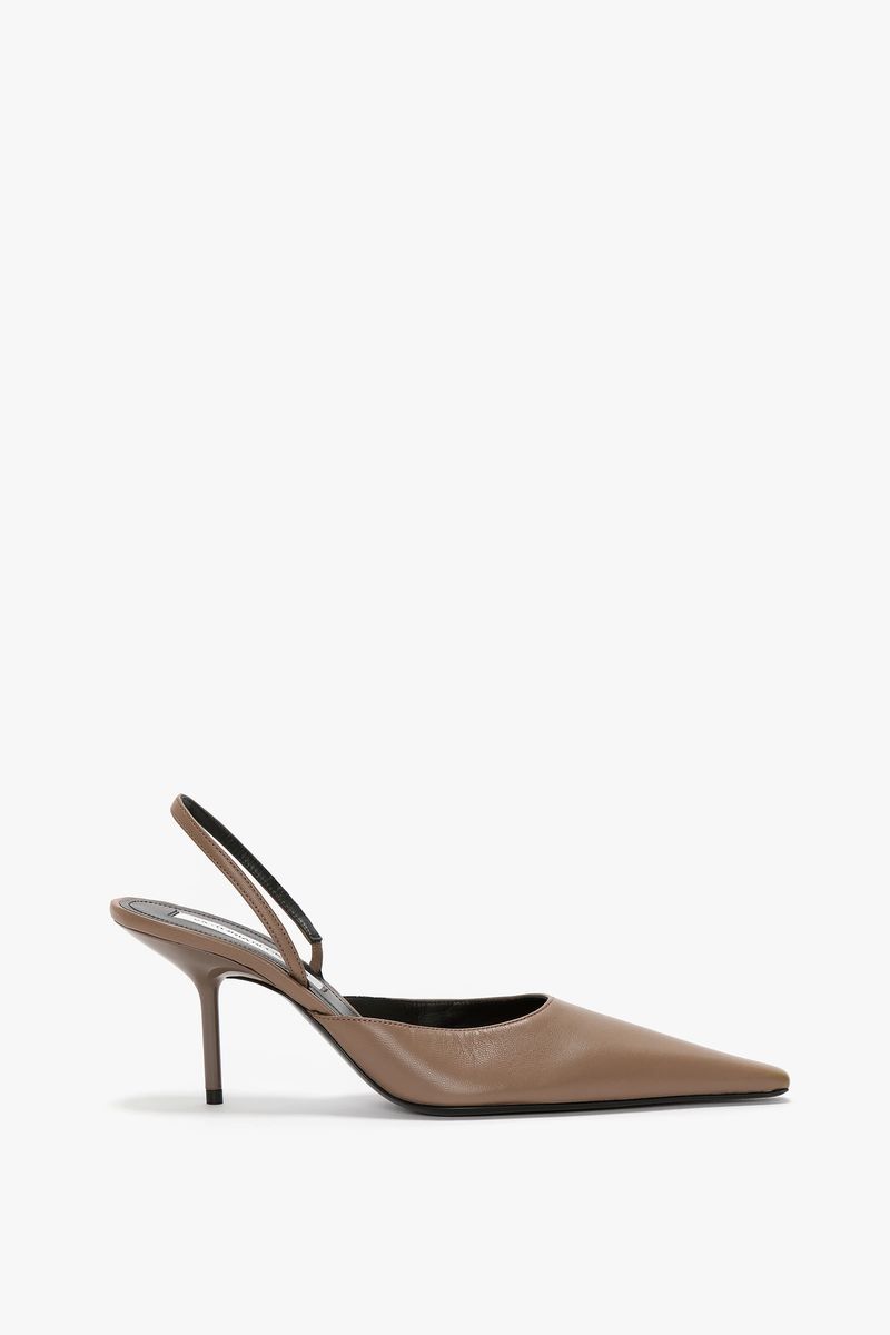 Elegante spitze Slingback-Pumps