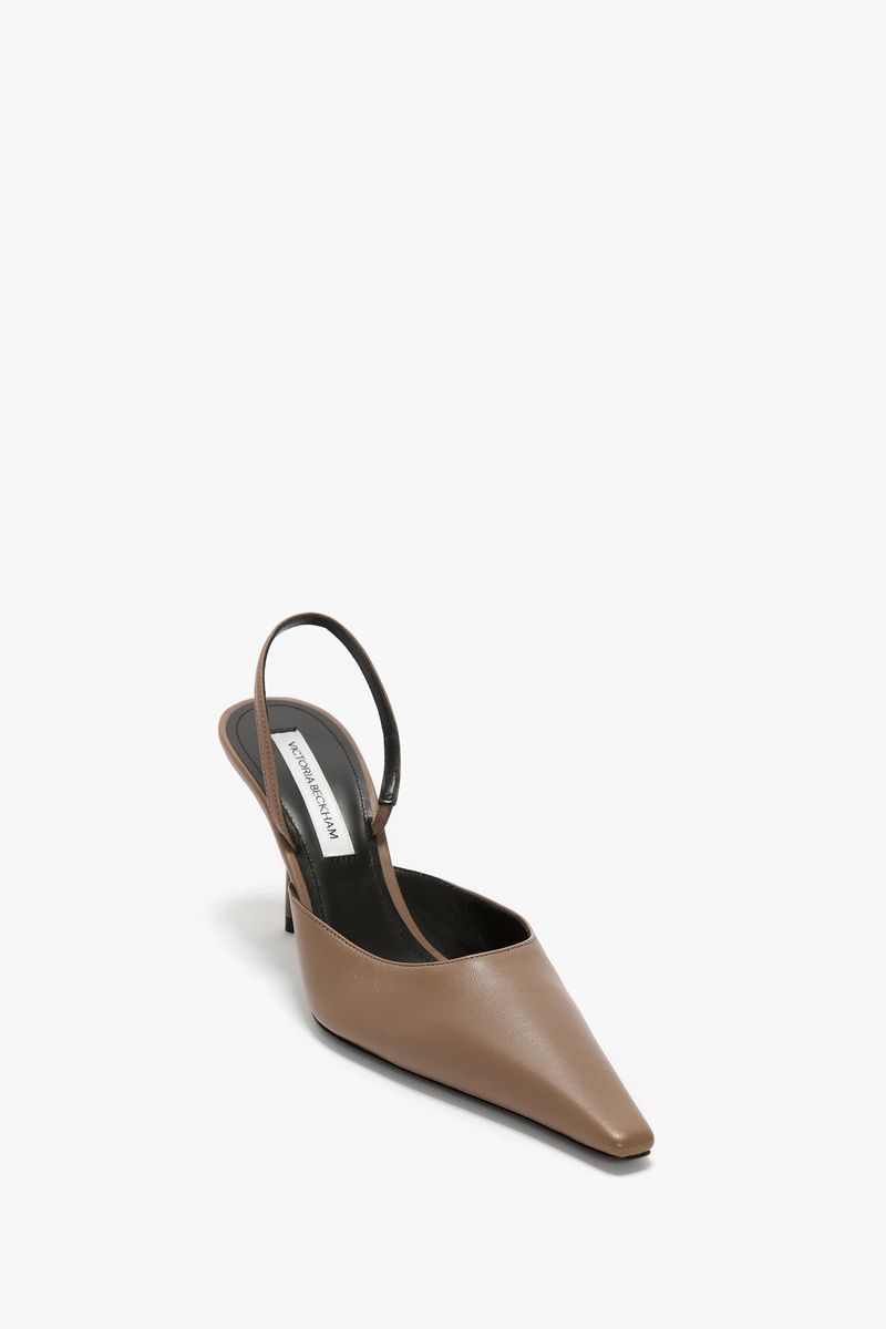 Elegante spitze Slingback-Pumps