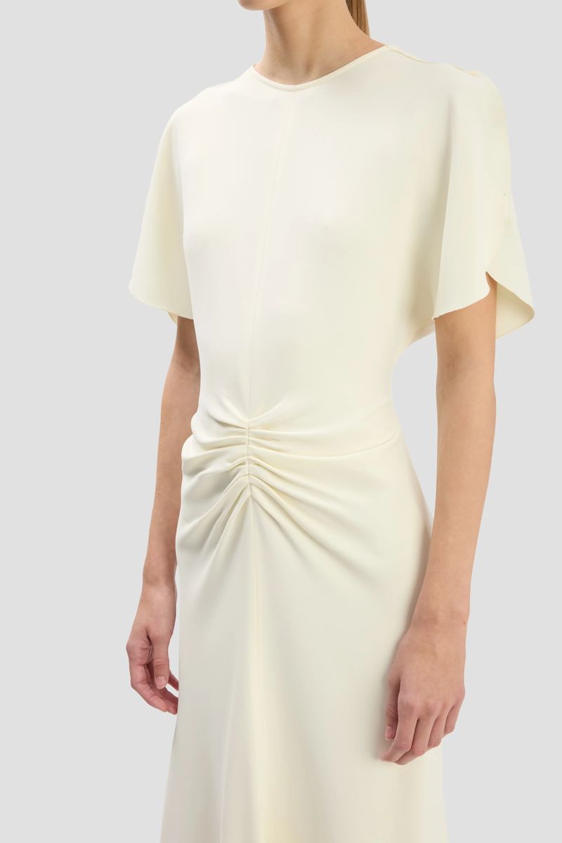 Cady-Midikleid mit Taillendrapierung